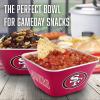 YouTheFan Officially-licensed NFL Small Snack Bowl – 100% Melamine, dishwasher safe, BPA free – Fan gift for snacks, appetizers and other small bites(San Francisco 49ers)