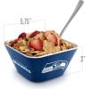 YouTheFan Officially-licensed NFL Small Snack Bowl – 100% Melamine, dishwasher safe, BPA free – Fan gift for snacks, appetizers and other small bites(Seattle Seahawks)