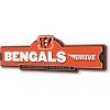 YouTheFan NFL 3D Street Sign, precision-crafted, ready-to-hang wall art, officially licensed and stylish addition for the ultimate team fan(Cincinnati Bengals)