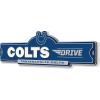 YouTheFan NFL 3D Street Sign, precision-crafted, ready-to-hang wall art, officially licensed and stylish addition for the ultimate team fan(Indianapolis Colts)
