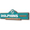 YouTheFan NFL 3D Street Sign, precision-crafted, ready-to-hang wall art, officially licensed and stylish addition for the ultimate team fan(Miami Dolphins)