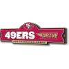 YouTheFan NFL 3D Street Sign, precision-crafted, ready-to-hang wall art, officially licensed and stylish addition for the ultimate team fan(San Francisco 49ers)