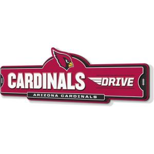 YouTheFan NFL 3D Street Sign, precision-crafted, ready-to-hang wall art, officially licensed and stylish addition for the ultimate team fan(Arizona Cardinals)