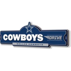 YouTheFan NFL 3D Street Sign, precision-crafted, ready-to-hang wall art, officially licensed and stylish addition for the ultimate team fan(Dallas Cowboys)