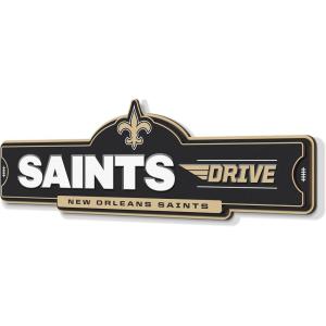 YouTheFan NFL 3D Street Sign, precision-crafted, ready-to-hang wall art, officially licensed and stylish addition for the ultimate team fan(New Orleans Saints)