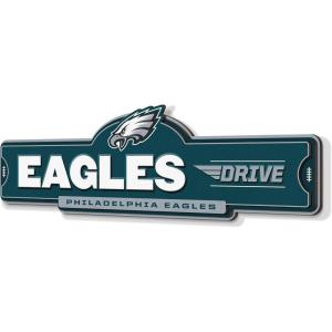 YouTheFan NFL 3D Street Sign, precision-crafted, ready-to-hang wall art, officially licensed and stylish addition for the ultimate team fan(Philadelphia Eagles)