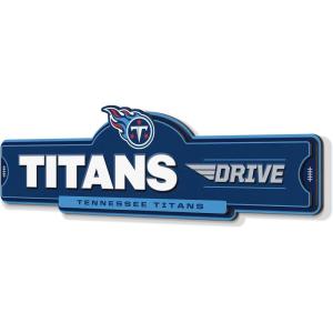 YouTheFan NFL 3D Street Sign, precision-crafted, ready-to-hang wall art, officially licensed and stylish addition for the ultimate team fan(Tennessee Titans)