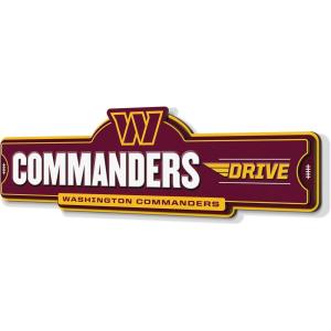 YouTheFan NFL 3D Street Sign, precision-crafted, ready-to-hang wall art, officially licensed and stylish addition for the ultimate team fan(Washington Commanders)