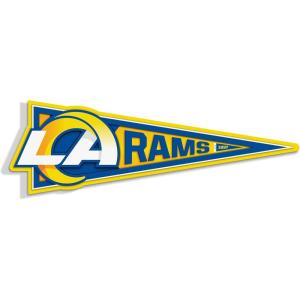 YouTheFan NFL 3D Wall Pennant, precision-crafted, unique shape made of multiple layers, ready-to-hang, officially licensed and stylish addition for ultimate team fan(Los Angeles Rams)