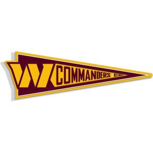 YouTheFan NFL 3D Wall Pennant, precision-crafted, unique shape made of multiple layers, ready-to-hang, officially licensed and stylish addition for ultimate team fan(Washington Commanders)