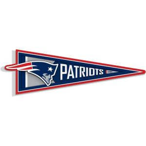 YouTheFan NFL 3D Wall Pennant, precision-crafted, unique shape made of multiple layers, ready-to-hang, officially licensed and stylish addition for ultimate team fan(New England Patriots)