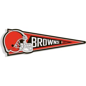 YouTheFan NFL 3D Wall Pennant, precision-crafted, unique shape made of multiple layers, ready-to-hang, officially licensed and stylish addition for ultimate team fan(Cleveland Browns)