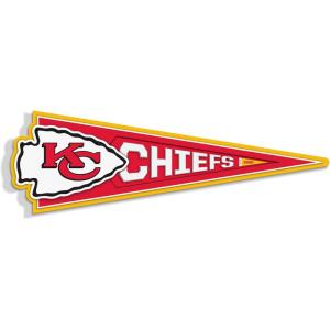 YouTheFan NFL 3D Wall Pennant, precision-crafted, unique shape made of multiple layers, ready-to-hang, officially licensed and stylish addition for ultimate team fan(Kansas City Chiefs)
