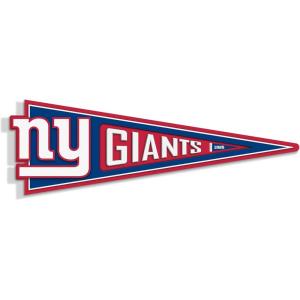 YouTheFan NFL 3D Wall Pennant, precision-crafted, unique shape made of multiple layers, ready-to-hang, officially licensed and stylish addition for ultimate team fan(New York Giants)