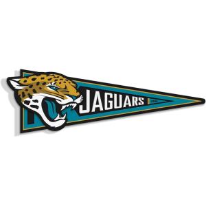 YouTheFan NFL 3D Wall Pennant, precision-crafted, unique shape made of multiple layers, ready-to-hang, officially licensed and stylish addition for ultimate team fan(Jacksonville Jaguars)