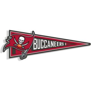 YouTheFan NFL 3D Wall Pennant, precision-crafted, unique shape made of multiple layers, ready-to-hang, officially licensed and stylish addition for ultimate team fan(Tampa Bay Buccaneers)