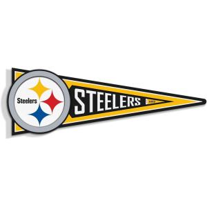 YouTheFan NFL 3D Wall Pennant, precision-crafted, unique shape made of multiple layers, ready-to-hang, officially licensed and stylish addition for ultimate team fan(Pittsburgh Steelers)