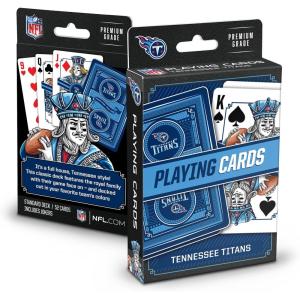 YouTheFan NFL Officially-Licensed Playing Cards – Original Artwork on All face Cards and Jokers – Team’s Official Colors – Quality Linen Texture – Designed in The USA(Tennessee Titans)