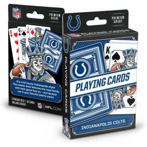 YouTheFan NFL Officially-Licensed Playing Cards – Original Artwork on All face Cards and Jokers – Team’s Official Colors – Quality Linen Texture – Designed in The USA(Indianapolis Colts)