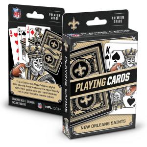 YouTheFan NFL Officially-Licensed Playing Cards – Original Artwork on All face Cards and Jokers – Team’s Official Colors – Quality Linen Texture – Designed in The USA(New Orleans Saints)
