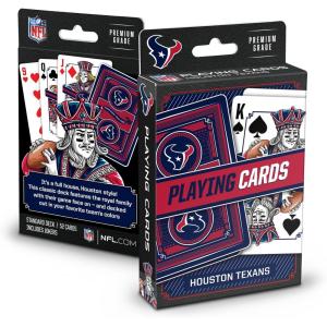 YouTheFan NFL Officially-Licensed Playing Cards – Original Artwork on All face Cards and Jokers – Team’s Official Colors – Quality Linen Texture – Designed in The USA(Houston Texans)