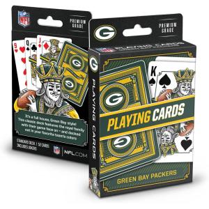 YouTheFan NFL Officially-Licensed Playing Cards – Original Artwork on All face Cards and Jokers – Team’s Official Colors – Quality Linen Texture – Designed in The USA(Green Bay Packers)