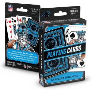 YouTheFan NFL Officially-Licensed Playing Cards – Original Artwork on All face Cards and Jokers – Team’s Official Colors – Quality Linen Texture – Designed in The USA(Carolina Panthers)