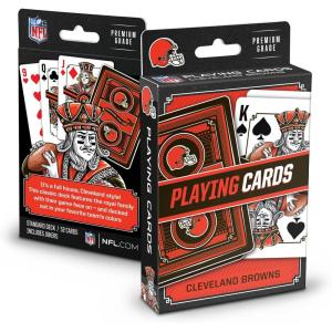 YouTheFan NFL Officially-Licensed Playing Cards – Original Artwork on All face Cards and Jokers – Team’s Official Colors – Quality Linen Texture – Designed in The USA(Cleveland Browns)