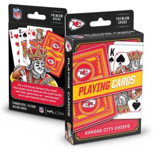 YouTheFan NFL Officially-Licensed Playing Cards – Original Artwork on All face Cards and Jokers – Team’s Official Colors – Quality Linen Texture – Designed in The USA(Kansas City Chiefs)