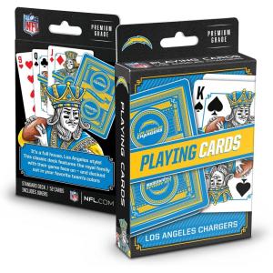 YouTheFan NFL Officially-Licensed Playing Cards – Original Artwork on All face Cards and Jokers – Team’s Official Colors – Quality Linen Texture – Designed in The USA(Los Angeles Chargers)