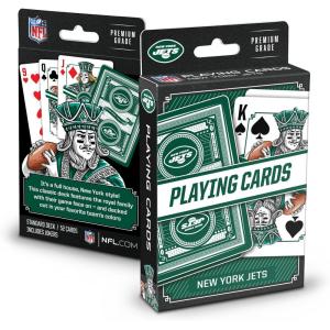 YouTheFan NFL Officially-Licensed Playing Cards – Original Artwork on All face Cards and Jokers – Team’s Official Colors – Quality Linen Texture – Designed in The USA(New York Jets)
