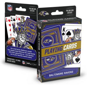 YouTheFan NFL Officially-Licensed Playing Cards – Original Artwork on All face Cards and Jokers – Team’s Official Colors – Quality Linen Texture – Designed in The USA(Baltimore Ravens)