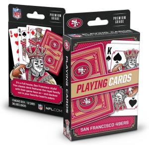 YouTheFan NFL Officially-Licensed Playing Cards – Original Artwork on All face Cards and Jokers – Team’s Official Colors – Quality Linen Texture – Designed in The USA(San Francisco 49ers)