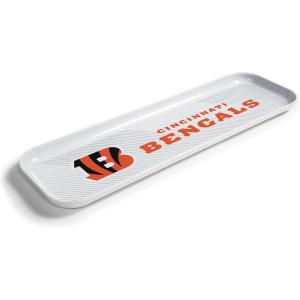 YouTheFan Officially-Licensed NFL Snack Platter Platter – 100% Melamine, Dishwasher Safe, BPA Free – 16” x 5” – Fan Gift for Snacks, appetizers and Food(Cincinnati Bengals)