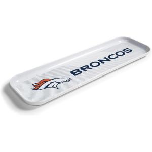 YouTheFan Officially-Licensed NFL Snack Platter Platter – 100% Melamine, Dishwasher Safe, BPA Free – 16” x 5” – Fan Gift for Snacks, appetizers and Food(Denver Broncos)