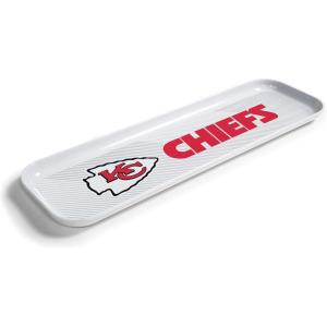 YouTheFan Officially-Licensed NFL Snack Platter Platter – 100% Melamine, Dishwasher Safe, BPA Free – 16” x 5” – Fan Gift for Snacks, appetizers and Food(Kansas City Chiefs)