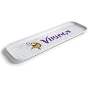 YouTheFan Officially-Licensed NFL Snack Platter Platter – 100% Melamine, Dishwasher Safe, BPA Free – 16” x 5” – Fan Gift for Snacks, appetizers and Food(Minnesota Vikings)