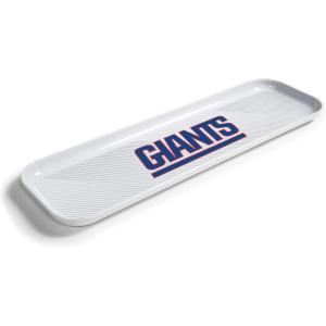 YouTheFan Officially-Licensed NFL Snack Platter Platter – 100% Melamine, Dishwasher Safe, BPA Free – 16” x 5” – Fan Gift for Snacks, appetizers and Food(New York Giants)