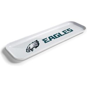YouTheFan Officially-Licensed NFL Snack Platter Platter – 100% Melamine, Dishwasher Safe, BPA Free – 16” x 5” – Fan Gift for Snacks, appetizers and Food(Philadelphia Eagles)