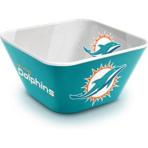 YouTheFan Officially-licensed NFL Small Snack Bowl – 100% Melamine, dishwasher safe, BPA free – Fan gift for snacks, appetizers and other small bites(Miami Dolphins)