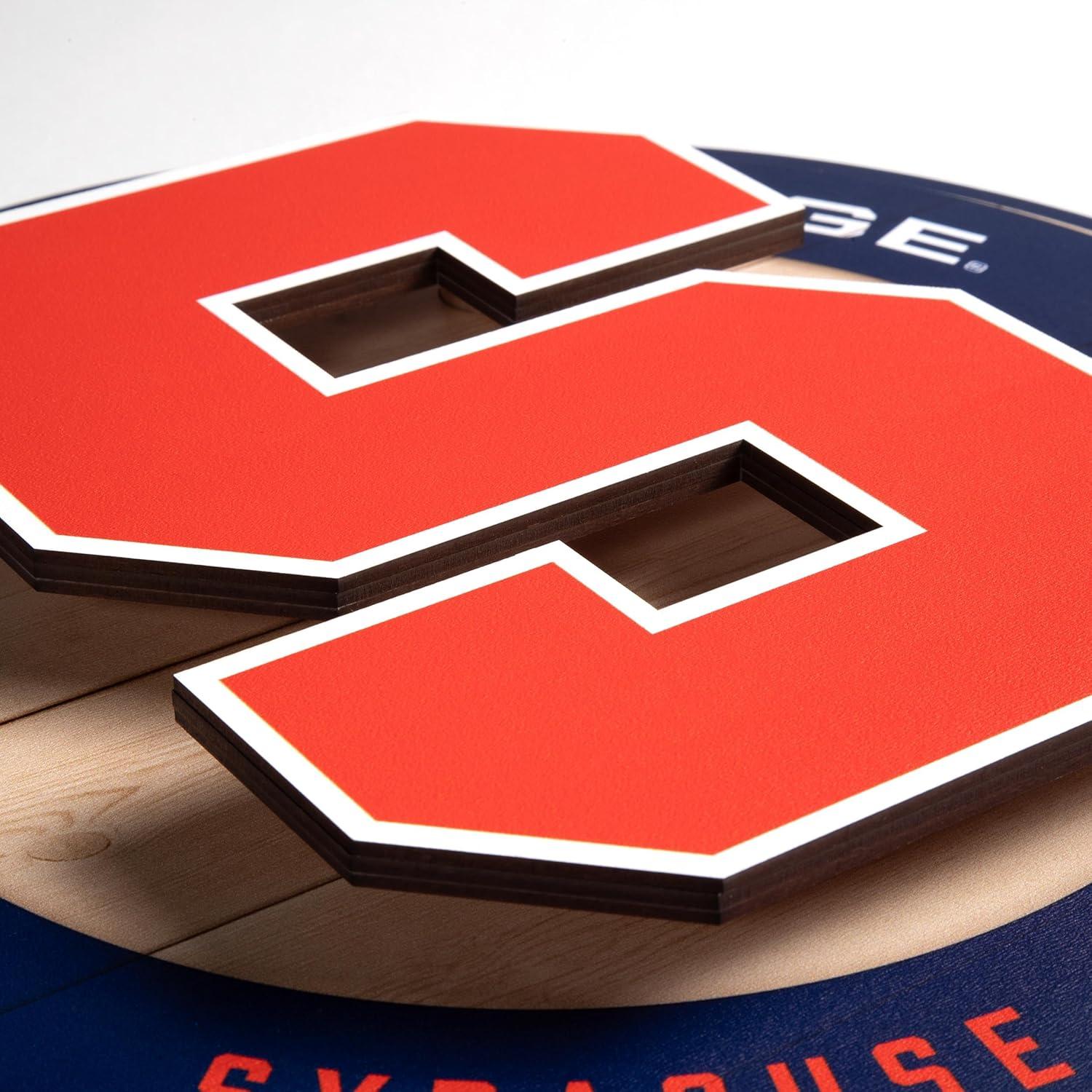 image:imageYouTheFan NCAA 3D Circle Backer Wall Art precisioncrafted multiple layers create striking depth readytohang officially licensed and visually stands outSyracuse Orange