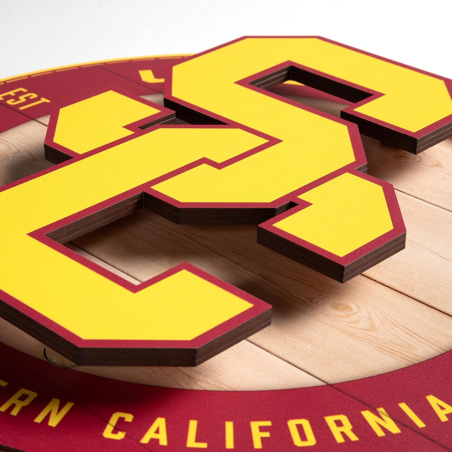 image:imageYouTheFan NCAA 3D Circle Backer Wall Art precisioncrafted multiple layers create striking depth readytohang officially licensed and visually stands outUSC Trojans
