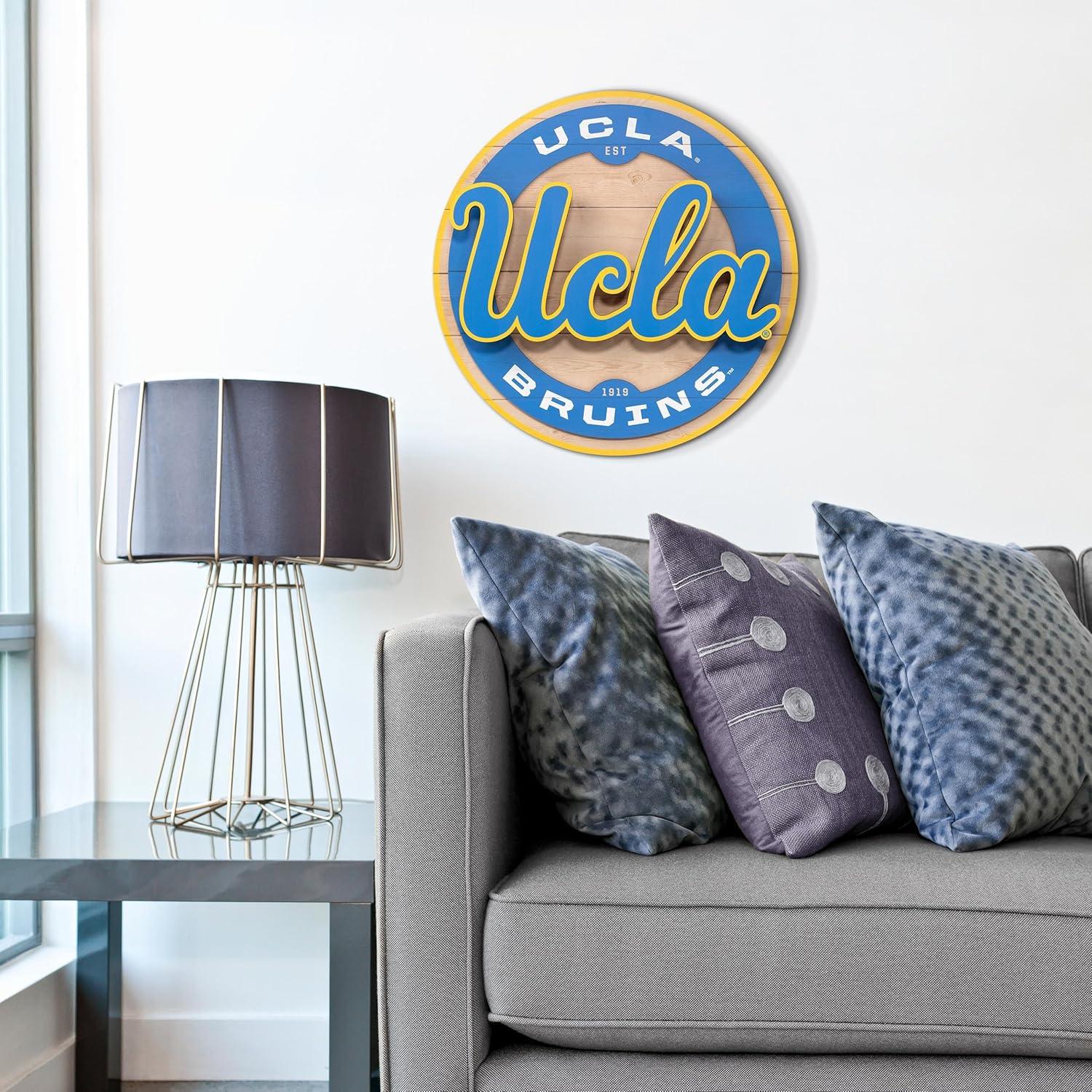 image:imageYouTheFan NCAA 3D Circle Backer Wall Art precisioncrafted multiple layers create striking depth readytohang officially licensed and visually stands outUCLA Bruins