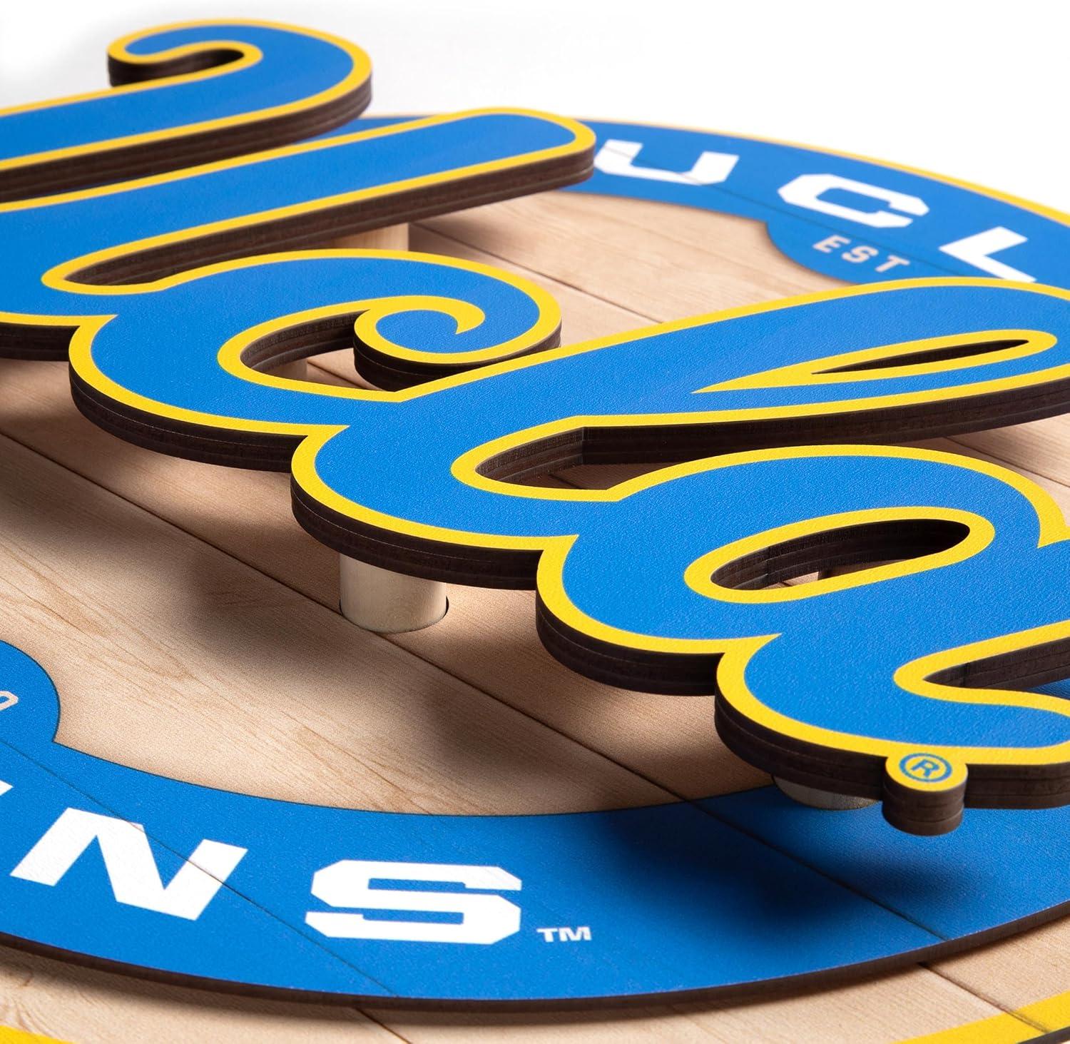 image:imageYouTheFan NCAA 3D Circle Backer Wall Art precisioncrafted multiple layers create striking depth readytohang officially licensed and visually stands outUCLA Bruins