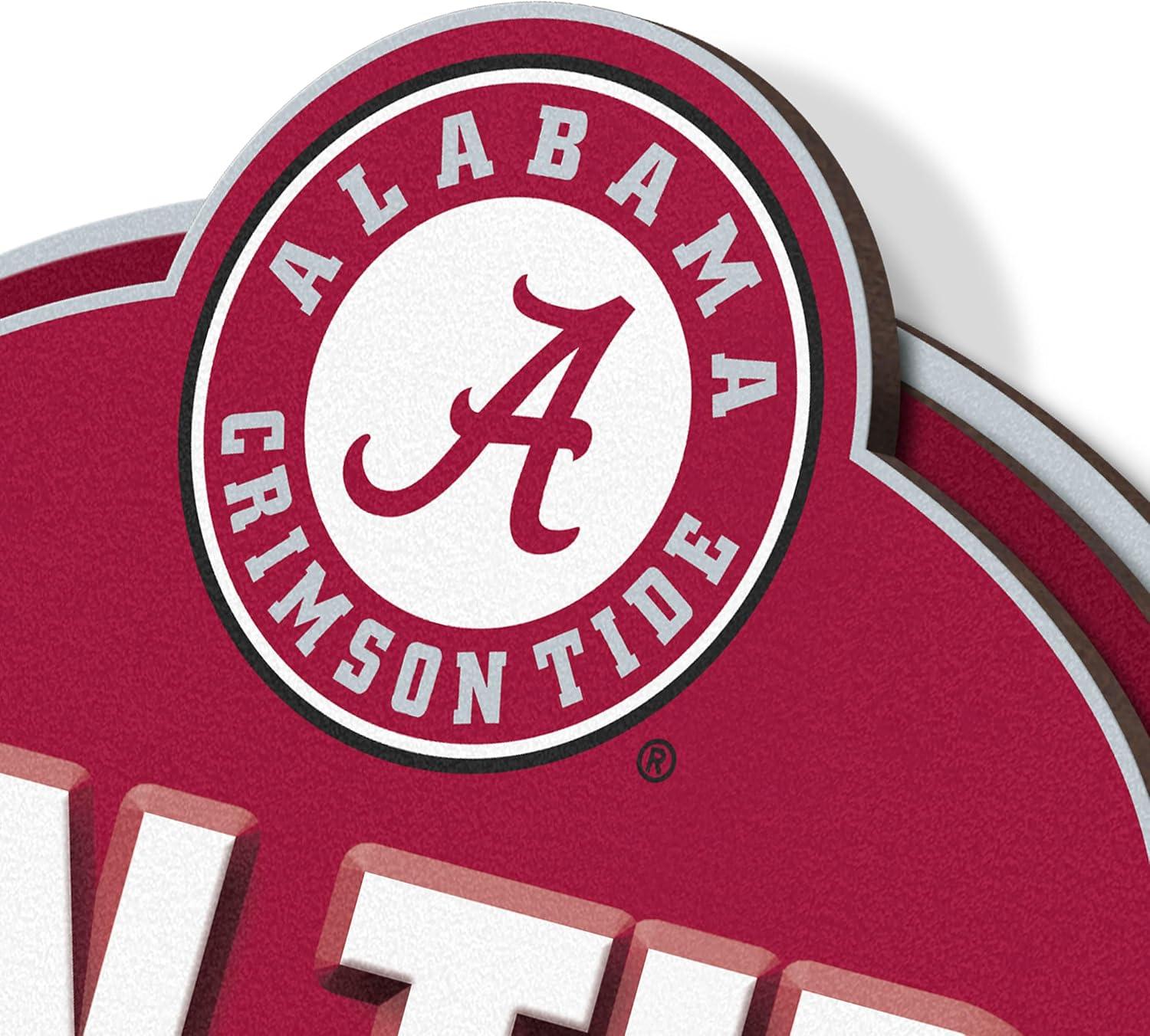 image:imageYouTheFan NCAA 3D Street Sign precisioncrafted readytohang wall art officially licensed and stylish addition for the ultimate team fanAlabama Crimson Tide
