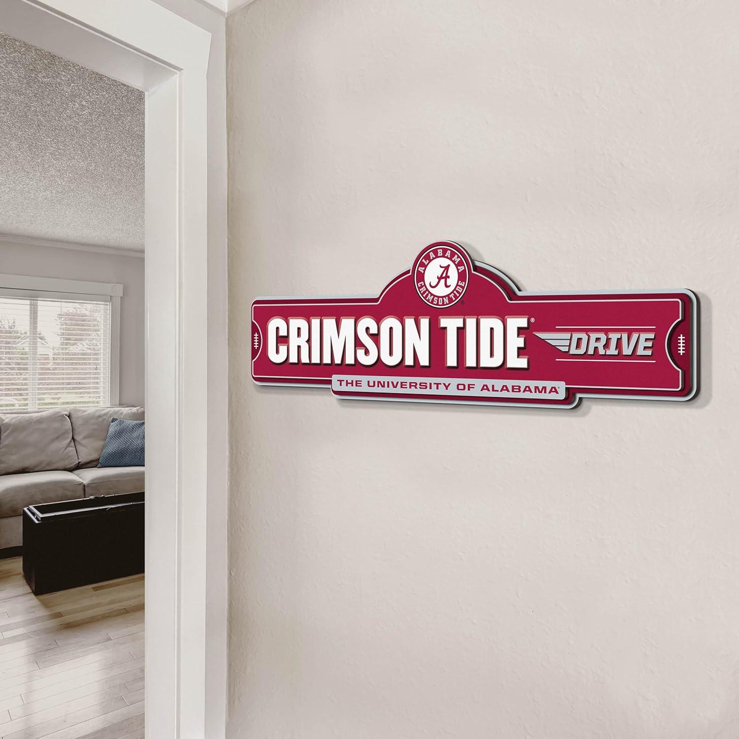 image:imageYouTheFan NCAA 3D Street Sign precisioncrafted readytohang wall art officially licensed and stylish addition for the ultimate team fanAlabama Crimson Tide