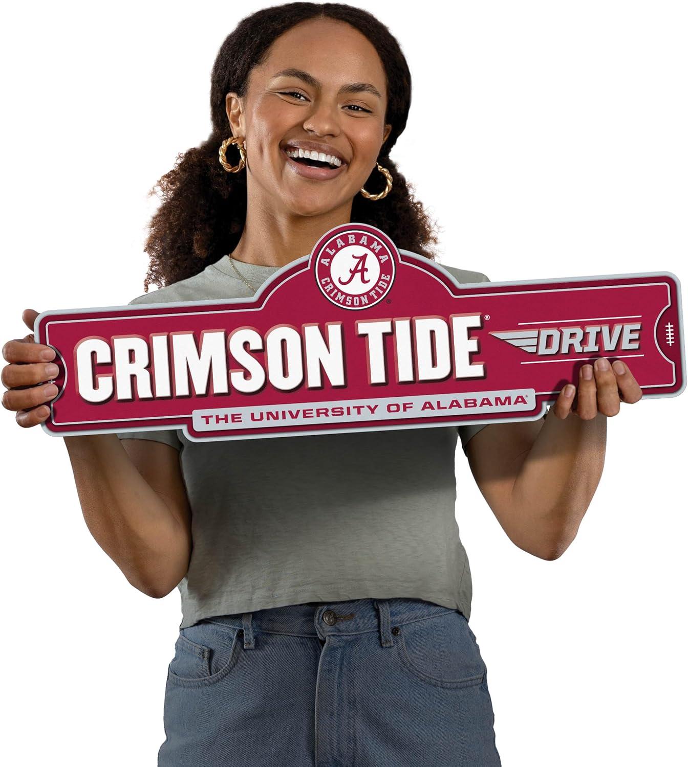 image:imageYouTheFan NCAA 3D Street Sign precisioncrafted readytohang wall art officially licensed and stylish addition for the ultimate team fanAlabama Crimson Tide