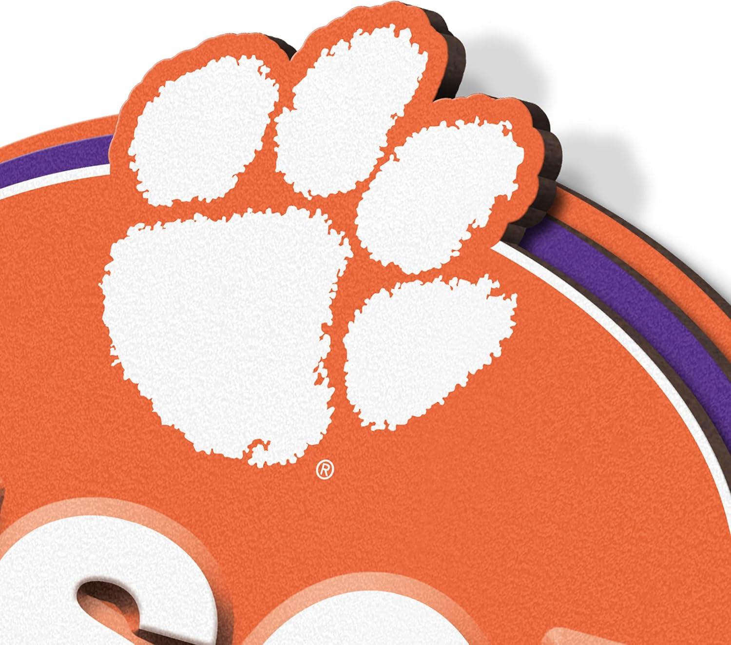 image:imageYouTheFan NCAA 3D Street Sign precisioncrafted readytohang wall art officially licensed and stylish addition for the ultimate team fanClemson Tigers
