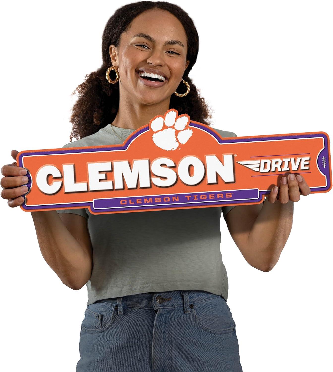 image:imageYouTheFan NCAA 3D Street Sign precisioncrafted readytohang wall art officially licensed and stylish addition for the ultimate team fanClemson Tigers