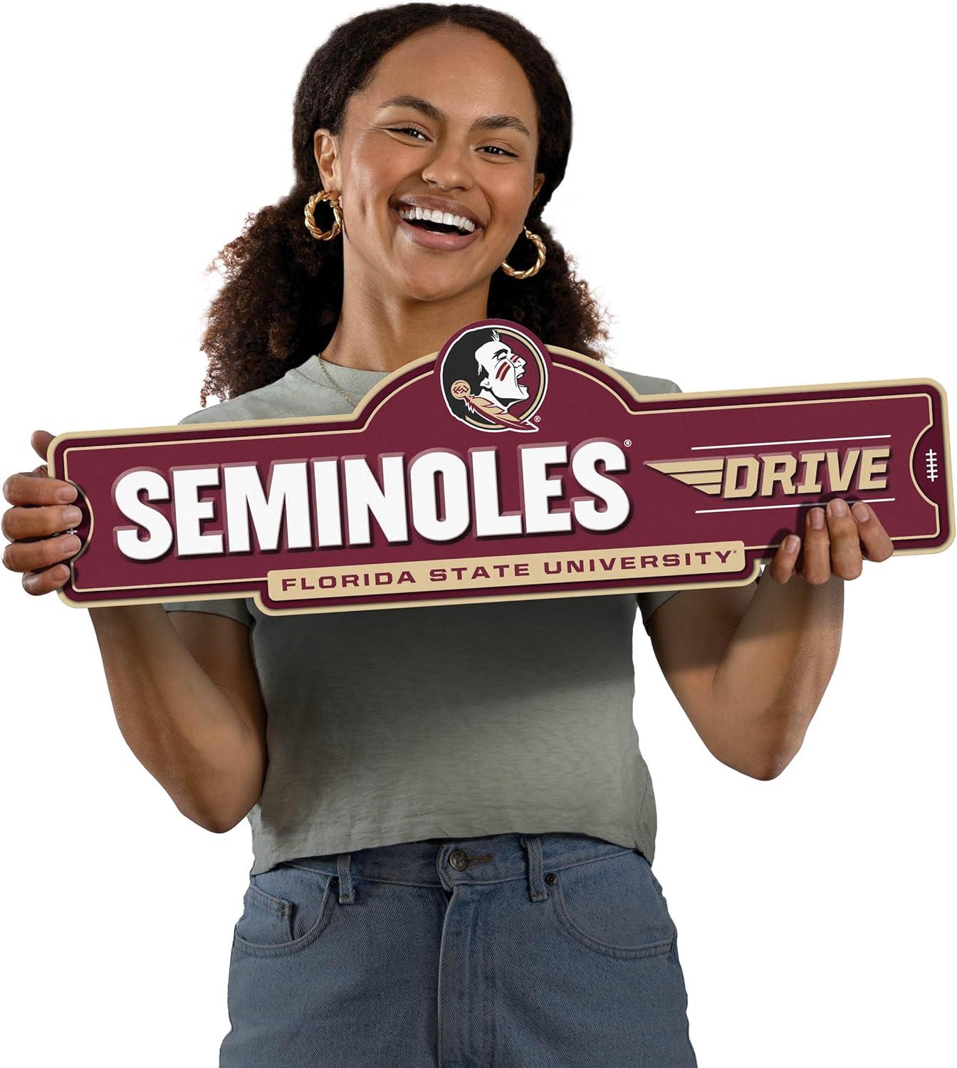 image:imageYouTheFan NCAA 3D Street Sign precisioncrafted readytohang wall art officially licensed and stylish addition for the ultimate team fanFlorida State Seminoles